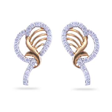 916 Hallmark Gold Ethnic Design Diamond Earring by 
