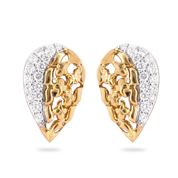 22KT Gold New Exclusive Diamond Desing earring  by 