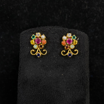 Navagraha diamond earrings by 