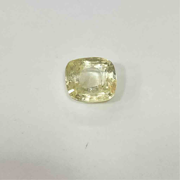 4.11ct cushion yellow yellow-sapphire-pukhraj by 