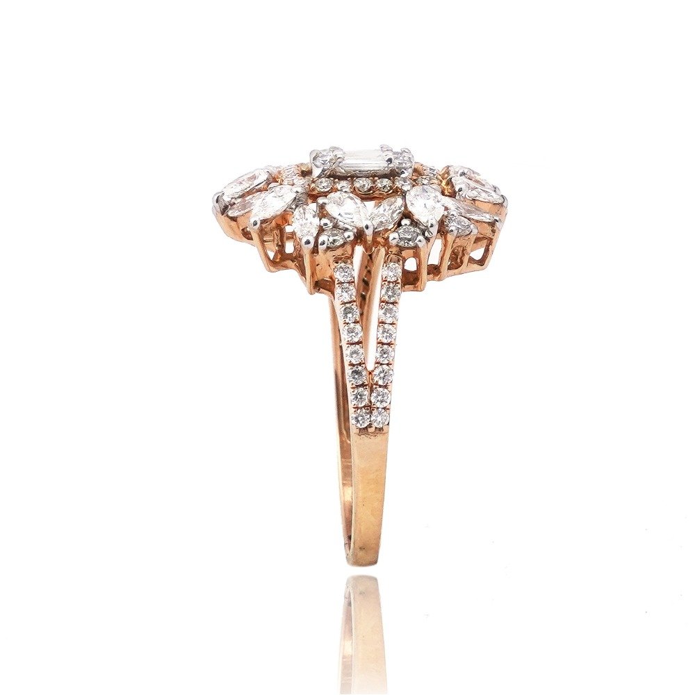 916 Gold New Stylish Diamond Design Ring For Women 