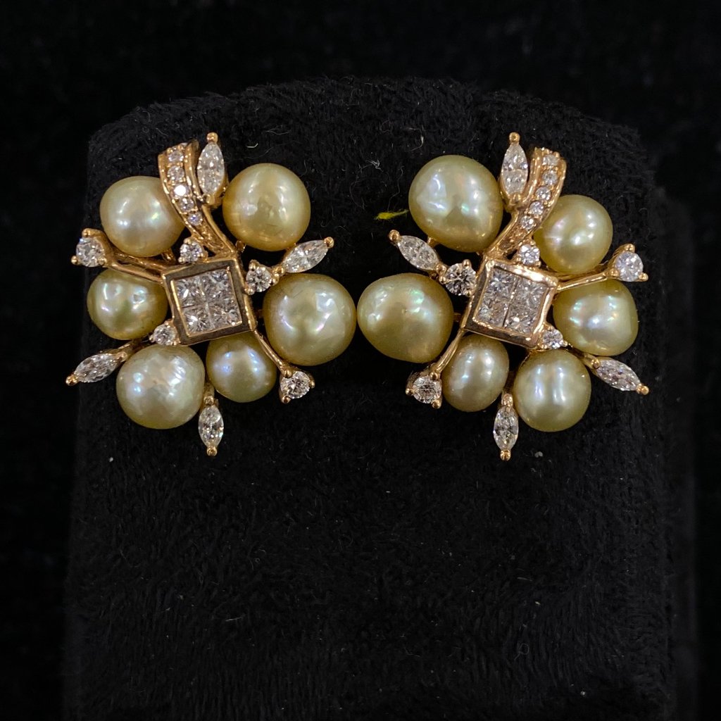 Pearl Diamond Fancy Earrings