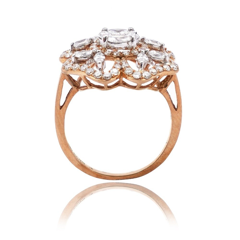 916 Gold Antique Design Diamond Ring 