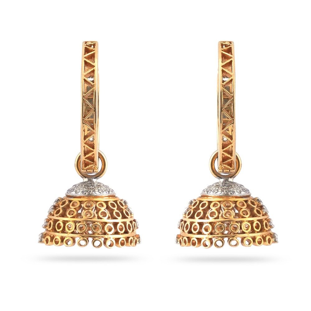 916 gold Light Weight Design Hallmark Earring 