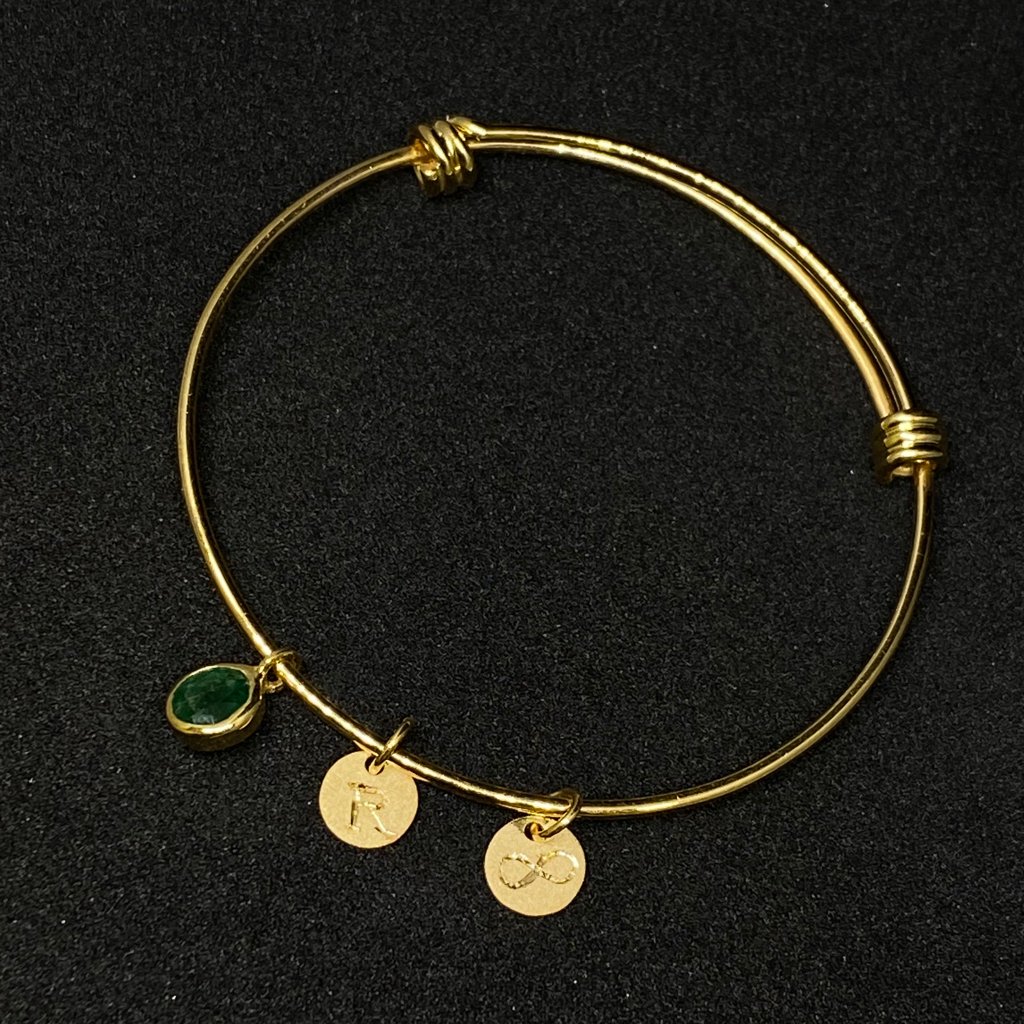 Emerald Charm Bracelet