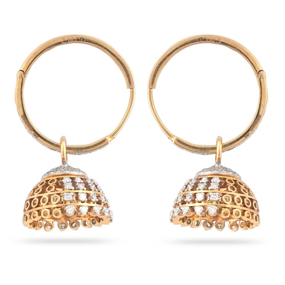916 gold Light Weight Design Hallmark Earring 