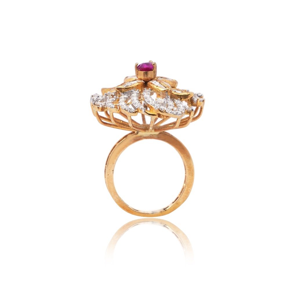 916 Gold Attractive Diamond Ring