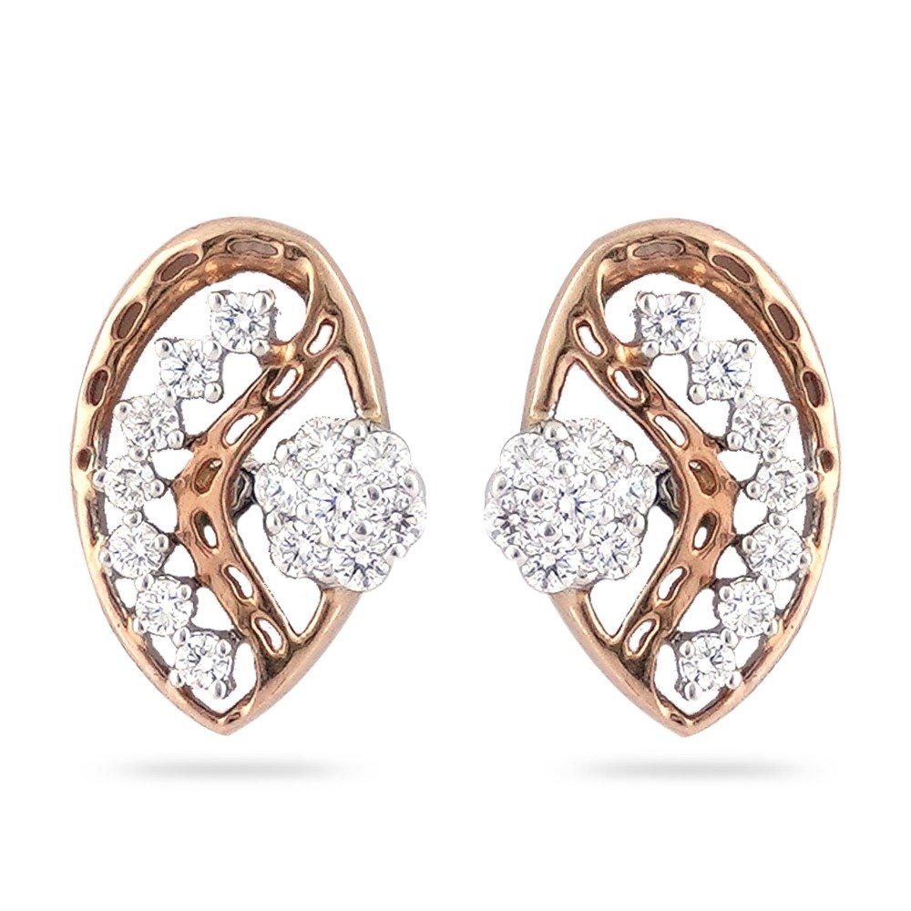 916 gold Hallmark Classis Diamond earring 